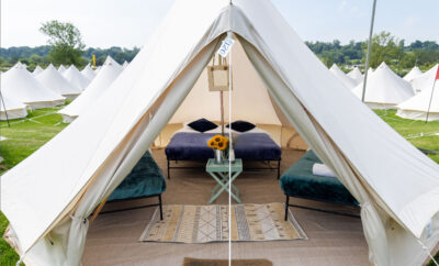 Braddan Bridge Glamping – Bell Tent 02